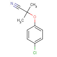 24889-11-0 2-(4-CHLOROPHENOXY)-2-METHYLPROPANENITRILE chemical structure