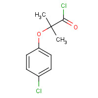 5542-60-9 2-(4-CHLOROPHENOXY)-2-METHYLPROPANOYL CHLORIDE chemical structure