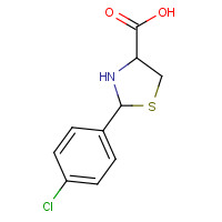 34491-29-7 2-(4-CHLORO-PHENYL)-THIAZOLIDINE-4-CARBOXYLIC ACID chemical structure