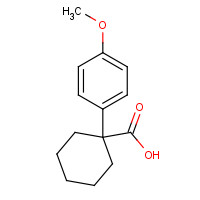 7469-83-2 1-(4-METHOXYPHENYL)-1-CYCLOHEXANECARBOXYLIC ACID chemical structure