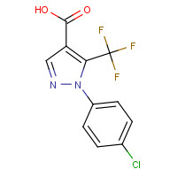 98534-80-6 2-(4-CHLOROPHENYL)-3-(TRIFLUOROMETHYL)PYRAZOLE-4-CARBOXYLIC ACID chemical structure