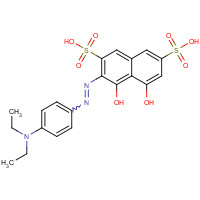 85653-98-1 2-(4-Diethylaminophenyl)azo-8-hydroxy-1-naphthol-3,6-disulfonicacid chemical structure
