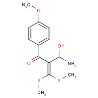 62455-63-4 2-(4-METHOXYBENZOYL)-3,3-DI(METHYLTHIO)ACRYLONITRILE chemical structure