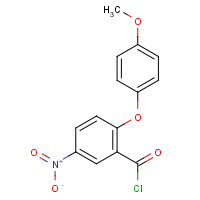 175135-69-0 2-(4-METHOXYPHENOXY)-5-NITROBENZENE-1-CARBONYL CHLORIDE chemical structure