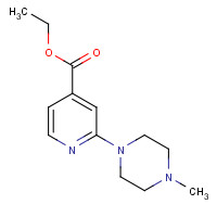 290300-93-5 2-(4-METHYL-1-PIPERAZINYL)-PYRIDINE-4-CARBOXYLIC ACID ETHYL ESTER chemical structure