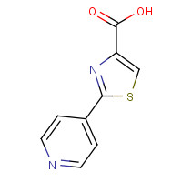 21278-86-4 2-(4-PYRIDYL)THIAZOLE-4-CARBOXYLIC ACID chemical structure