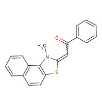 1042-84-8 2-(1-methylnaphtho[1,2-d]thiazol-2(1H)-ylidene)-1-phenylethan-1-one chemical structure