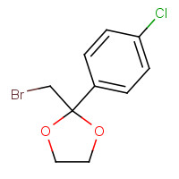 3418-24-4 2-(BROMOMETHYL)-2-(4-CHLOROPHENYL)-1,3-DIOXOLANE chemical structure