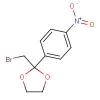 3418-28-8 2-(BROMOMETHYL)-2-(4-NITROPHENYL)-1,3-DIOXOLANE chemical structure
