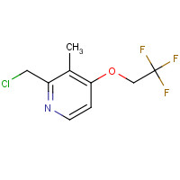 128430-66-0 2-CHLOROMETHYL-3-METHYL-4-(2,2,2-TRIFLUOROETHOXY)PYRIDINE chemical structure