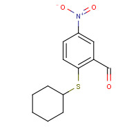 175278-46-3 2-(CYCLOHEXYLTHIO)-5-NITROBENZALDEHYDE chemical structure