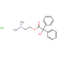 71-79-4 2-(DIMETHYLAMINO)ETHYL BENZILATE HYDROCHLORIDE chemical structure