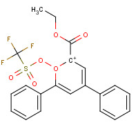85056-65-1 2-(ETHOXYCARBONYL)-4,6-DIPHENYLPYRANIUM TRIFLUOROMETHANESULFONATE chemical structure
