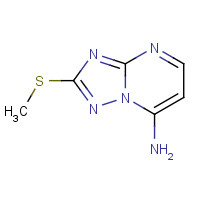 113967-74-1 2-(METHYLTHIO)[1,2,4]TRIAZOLO[1,5-A]PYRIMIDIN-7-AMINE chemical structure