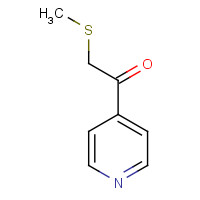 208264-95-3 2-(Methylthio)-1-(4-pyridinyl)ethanone chemical structure