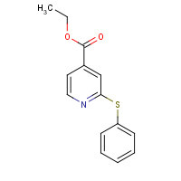 282087-47-2 2-(PHENYLTHIO)-PYRIDINE-4-CARBOXYLIC ACID ETHYL ESTER chemical structure