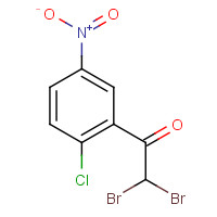 35928-49-5 2,2-Dibromo-1-(2-chloro-5-nitrophenyl)ethanone chemical structure