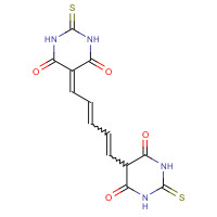 63811-40-5 1-(4-OXO-6-HYDROXY-2-THIOXO-2,3,4,5-TETRAHYDRO-PYRIMIDO-5-YLIDEN)-5-(4,6-DIOXO-2-THIOXO-HEXAHYDRO-PYRIMIDO-5-YL)-PENTADIENE-2,4 chemical structure