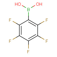 1582-24-7 2,3,4,5,6-PENTAFLUOROBENZENEBORONIC ACID chemical structure