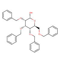 6564-72-3 2,3,4,6-TETRA-O-BENZYL-D-GLUCOPYRANOSE chemical structure