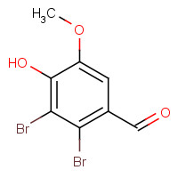 2973-75-3 2,3-DIBROMO-4-HYDROXY-5-METHOXYBENZALDEHYDE chemical structure