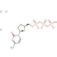93939-77-6 2',3'-DIDEOXYCYTIDINE 5'-TRIPHOSPHATE LITHIUM SALT chemical structure
