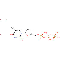 93939-78-7 3'-DEOXYTHYMIDINE 5'-TRIPHOSPHATE TRILITHIUM SALT* chemical structure