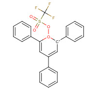 70962-62-8 2,4,6-TRIPHENYLPYRYLIUM TRIFLUOROMETHANESULFONATE chemical structure