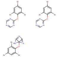 25713-60-4 2,4,6-Tris-(2,4,6-tribromophenoxy)-1,3,5-triazine chemical structure