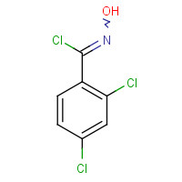 29203-60-9 2,4-DICHLORO-N-HYDROXYBENZENECARBOXIMIDOYL CHLORIDE chemical structure