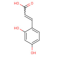 614-86-8 2,4-DIHYDROXYCINNAMIC ACID chemical structure