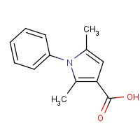 3807-56-5 2,5-DIMETHYL-1-PHENYL-1H-PYRROLE-3-CARBOXYLIC ACID chemical structure