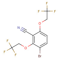 175204-13-4 2,6-BIS(2,2,2-TRIFLUOROETHOXY)-3-BROMOBENZONITRILE chemical structure