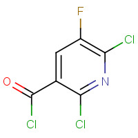 96568-02-4 2,6-DICHLORO-5-FLUORONICOTINOYL CHLORIDE chemical structure