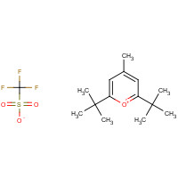 59643-43-5 2,6-DI-TERT-BUTYL-4-METHYLPYRYLIUM TRIFLUOROMETHANESULFONATE chemical structure