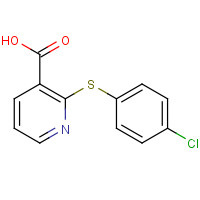 955-54-4 2-(4-CHLOROPHENYLTHIO)NICOTINIC ACID chemical structure