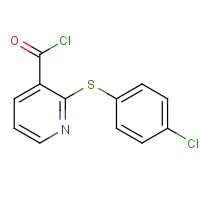 97936-44-2 2-[(4-CHLOROPHENYL)THIO]PYRIDINE-3-CARBONYL CHLORIDE chemical structure
