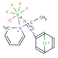 16600-15-0 2-((p-Chlorophenyl)azo)-1-ethylpyridiniumtetrafluoroborate chemical structure