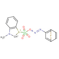 16740-78-6 2-((p-Fluorophenyl)azo)-3-methylbenzothiazoliumperchlorate chemical structure