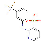 38025-91-1 2-[[3-(TRIFLUOROMETHYL)PHENYL]AMINO]-PYRIDINE-3-SULFONIC ACID chemical structure