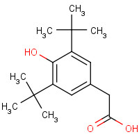 1611-03-6 3,5-DI-TERT-BUTYL-4-HYDROXYPHENYLACETIC ACID chemical structure