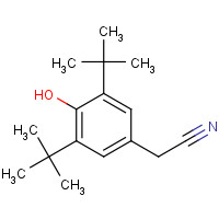 1611-07-0 3,5-DI-TERT-BUTYL-4-HYDROXYPHENYLACETONITRILE chemical structure
