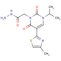 306935-29-5 2-[3-ISOPROPYL-5-(4-METHYL-1,3-THIAZOL-2-YL)-2,6-DIOXO-1,2,3,6-TETRAHYDROPYRIMIDIN-1-YL]ETHANOHYDRAZIDE chemical structure