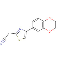 499771-17-4 2-[4-(2,3-DIHYDRO-1,4-BENZODIOXIN-6-YL)-1,3-THIAZOL-2-YL]ACETONITRILE chemical structure