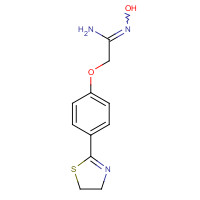 263015-85-6 2-[4-(4,5-DIHYDRO-1,3-THIAZOL-2-YL)PHENOXY]-N'-HYDROXYETHANIMIDAMIDE chemical structure