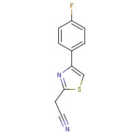 342405-40-7 2-[4-(4-FLUOROPHENYL)-1,3-THIAZOL-2-YL!ACETONITRILE,97 chemical structure