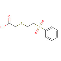 175201-57-7 2-([2-(PHENYLSULFONYL)ETHYL]THIO)ACETIC ACID chemical structure