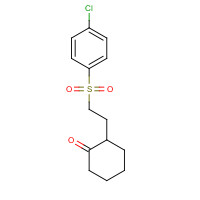 175202-99-0 2-[2-[(4-CHLOROPHENYL)SULFONYL]ETHYL]CYCLOHEXAN-1-ONE chemical structure