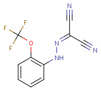 7059-93-0 2-[2-[2-(TRIFLUOROMETHOXY)PHENYL]HYDRAZONO]MALONONITRILE chemical structure