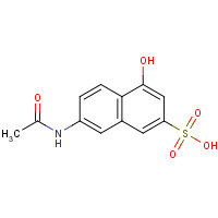 6334-97-0 7-(Acetylamino)-4-hydroxy-2-naphthalenesulfonic acid chemical structure